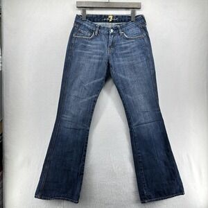 7 For All Mankind A Pocket Jeans‎ Womens 28 Blue Bootcut Low Rise USA Denim